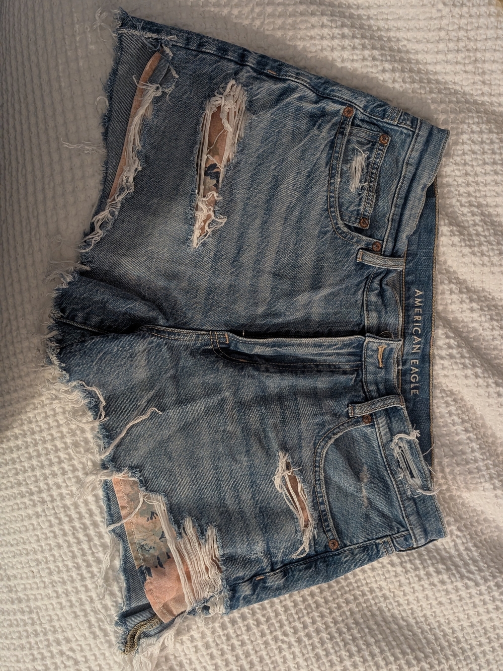 90s Boyfriend Short American Eagle Outfitters Distressed Denim Shorts